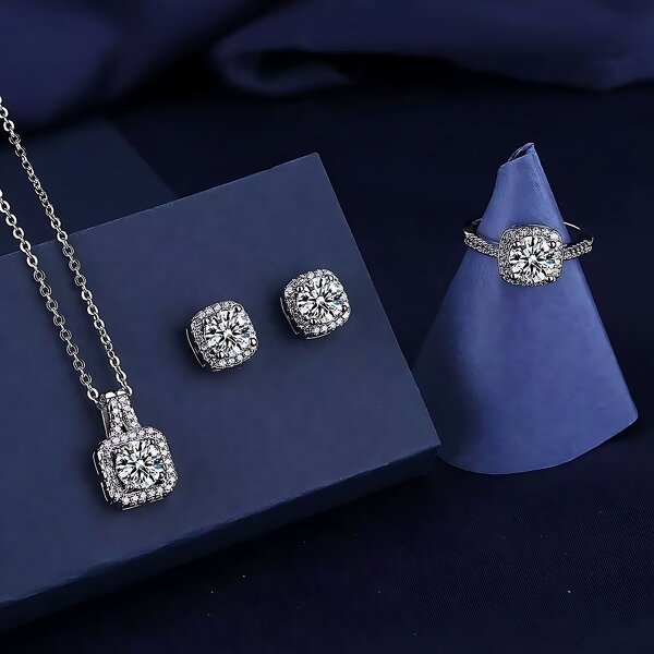 Jewelry Set Factory - Luxury Zircon Crystal Bridal Wedding Set