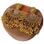 Retro Earrings Factory - Round Fan Lantern Bell Tassel Earrings