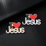 Metal Brooch Factory - Creative English Love Alloy Drip Oil Brooch