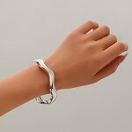 Tennis Bracelet Factory - Custom 18K Gold Plated Wide Wristband