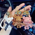 Keychain Factory - Cute Knitted Bear Doll Wallet Pendant