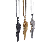 Couple Necklace Factory - Medium Creative Hug Pendant Love Jewelry