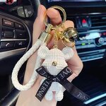 Keychain Factory - Cute Knitted Bear Doll Wallet Pendant