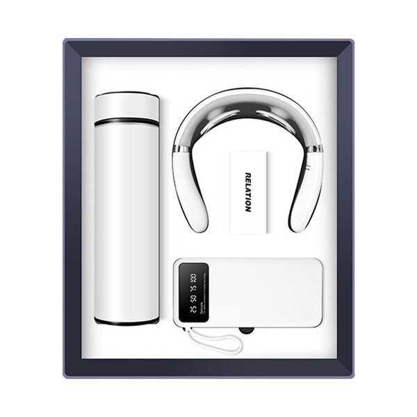 Gift Set Factory - 3 in 1 Vacuum Flask Neck Massager Set