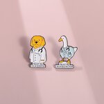 Enamel Pins Factory - Funny Duck Doctor Animal Medical Badge