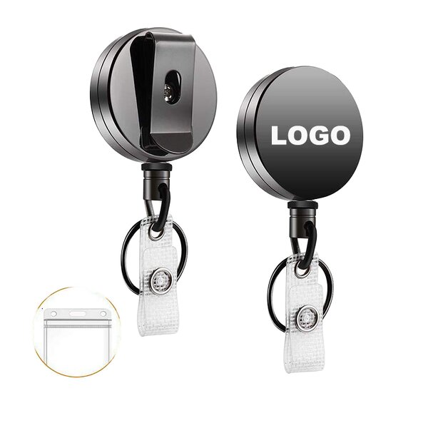 Badge Holder Factory - Metal Retractable ID Card Holder