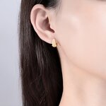 925 Earrings Factory - Leaf Shaped Wood Grain Silver Pendant