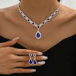 Jewelry Set Factory - Wholesale Luxury Zirconia Rhinestone Set