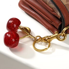 Keychain Factory - Exquisite Cherry Charm Pendant Bag Accessory