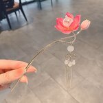 Hair Sticks Factory - Luminous Lotus Lantern Tassel Metal