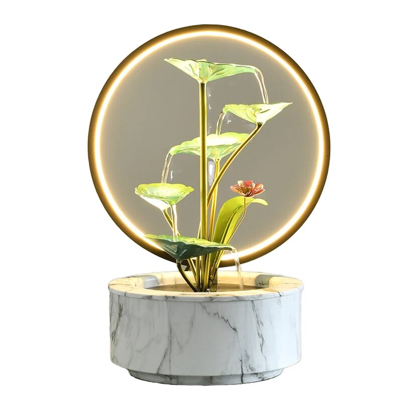 Home Decor Factory - Mini Indoor Waterfall Fountain Metal Craft