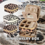 Jewelry Box Factory - Portable Leopard Print PU Leather Organizer
