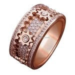 Gear Ring Factory - Rotatable Zircon Copper Anxiety Jewelry