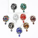 Brooch Factory - Vintage Wedding Bride Blue Crystal Teardrop