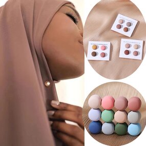 Muslim Brooch Factory - Wholesale Magnetic Hijab Clip 35 Colors