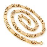 Cross Bracelet Factory - Vintage Gold Plated Byzantine Chain Set