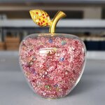 Home Decor Factory - Crystal Apple Paperweight Souvenir Gift