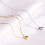 Pendant Necklace Factory - Mirror Polished Engraving Teardrop