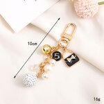 Keychain Factory - Pearl Bow Bear Cute Gift Keychain