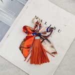 Bag Pendant Factory - Silk Ribbon Bow Tassel Keychain