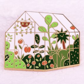 Greenhouse Brooch Factory - Plant Flower Greenhouse Decorative Pin