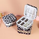 Jewelry Box Factory - Portable Leopard Print PU Leather Organizer