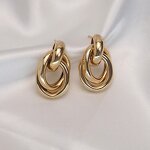Earrings Factory - Wholesale Alloy 18K Gold-plated Women's Earrings