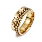 Men's Ring Factory - Titanium Steel Digital Rotatable Chain Ring