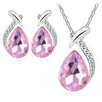 Necklace Set Factory - Austrian Crystal Large Zircon Pendant Set
