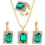 Bridal Jewelry Set Factory - Sparkling Multi-color Teardrop Set