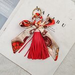 Bag Pendant Factory - Silk Ribbon Bow Tassel Keychain
