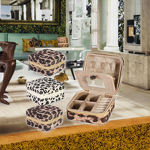 Jewelry Box Factory - Portable Leopard Print PU Leather Organizer