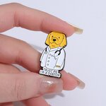 Enamel Pins Factory - Funny Duck Doctor Animal Medical Badge