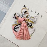 Bag Pendant Factory - Silk Ribbon Bow Tassel Keychain