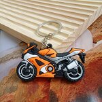 Keychain Factory - Motorcycle Rubber Silicone Cartoon Keychain