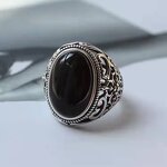 Men's Ring Factory - Red Agate Virgin Mary Open Temperament