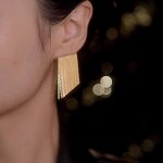 Earrings Factory - Custom Brass Smile Tassel Metal Earrings