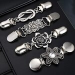 Shawl Clips Factory - Silver Vintage Sweater Cardigan Clip