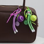 Keychain Factory - Colorful Tennis Feather Bag Charm