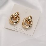Earrings Factory - Wholesale Alloy 18K Gold-plated Women's Earrings