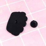 Enamel Pin Factory - Denim Wool Tufted Cat Animal Badge