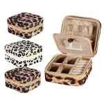Jewelry Box Factory - Portable Leopard Print PU Leather Organizer