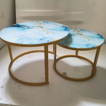 Coffee Table Set Manufacturer - Three-Piece Glass Table Set