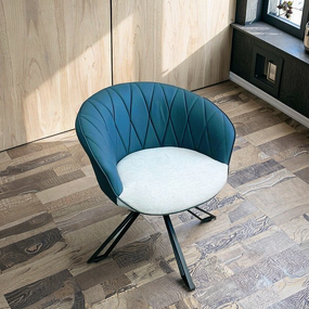 Armchair Factory - Black Metal Swivel Lounge Chair