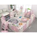 Indoor Playpen Factory - Foldable Plastic Play Yard with Swing