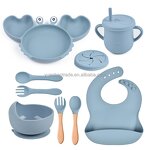 Baby Feeding Set Factory - Silicone Animal Pattern Weaning Set