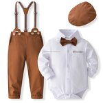 Baby Boy Clothes Set Factory - Wholesale Cotton Bowtie Romper Set
