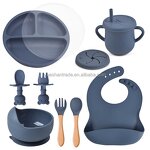 Baby Dining Set Factory - Custom Logo BPA-Free Silicone Set