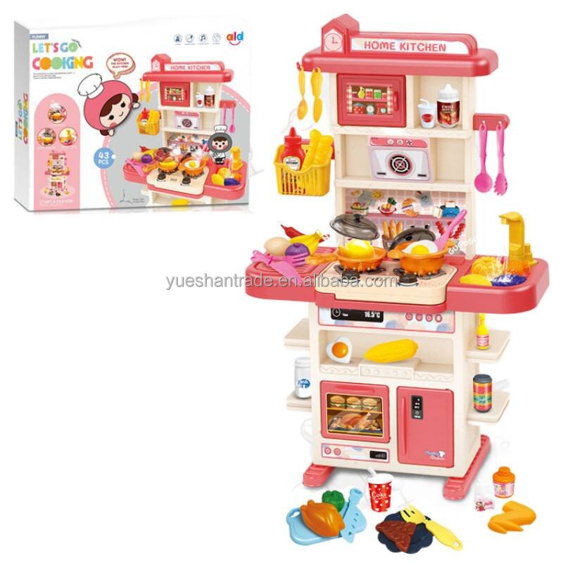 Kitchen Toys Set Factory - 43PCS Mini Cooking Sink Spray Game