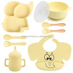 Baby Dining Set Factory - Animal Pattern Food-Grade Silicone Set